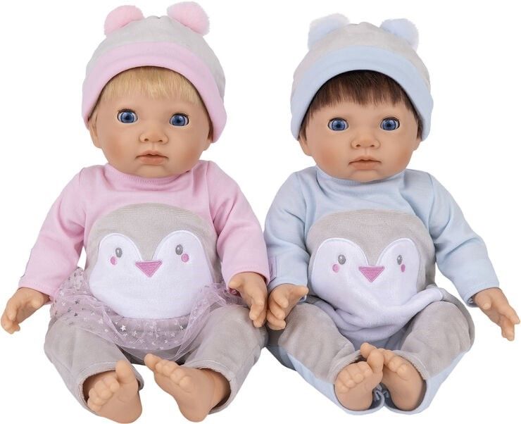 TINY TREASURES, Baby Penguin Twin Doll Set, bild 4