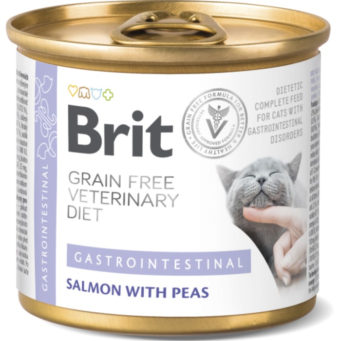 Brit GF Vet Diet Cat Cans Gastrointestinal 200 g