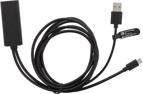 Deltaco Ethernet-adapter för ChromeCast, USB, RJ45