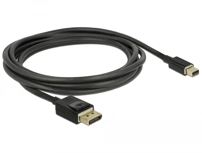 Delock Mini DisplayPort till DisplayPort-kabel 8K @ 60Hz, 2m, bild 3