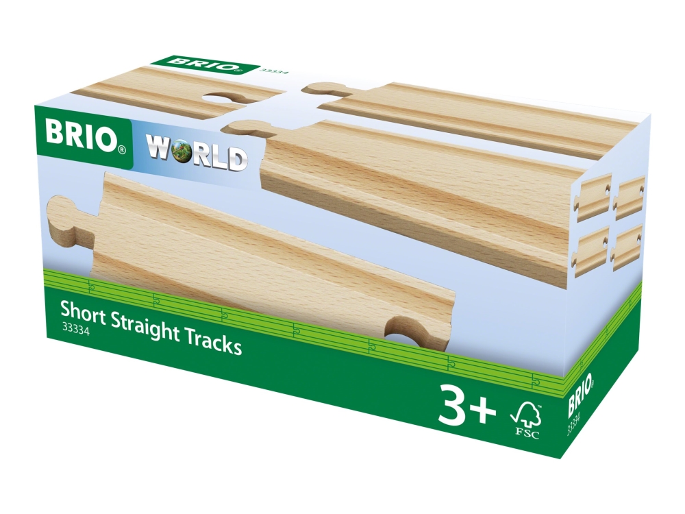 BRIO 33334 Raka skenor, korta