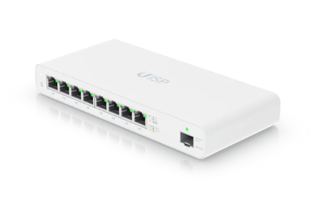 Ubiquiti UISP-S, 8-port Gigabit PoE, 1xSFP, fläktlös, 110W, bild 3