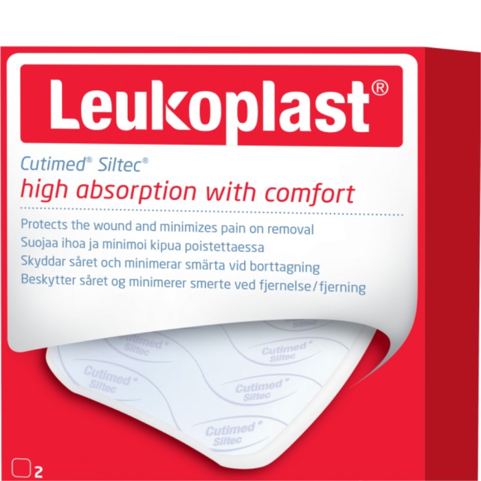 Leukoplast Cutimed Siltec 10 x 10 cm, 2 st