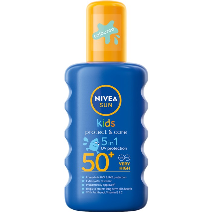 NIVEA Protect & Care Kids Sun Spray SPF50+ 200 ml 200 ml