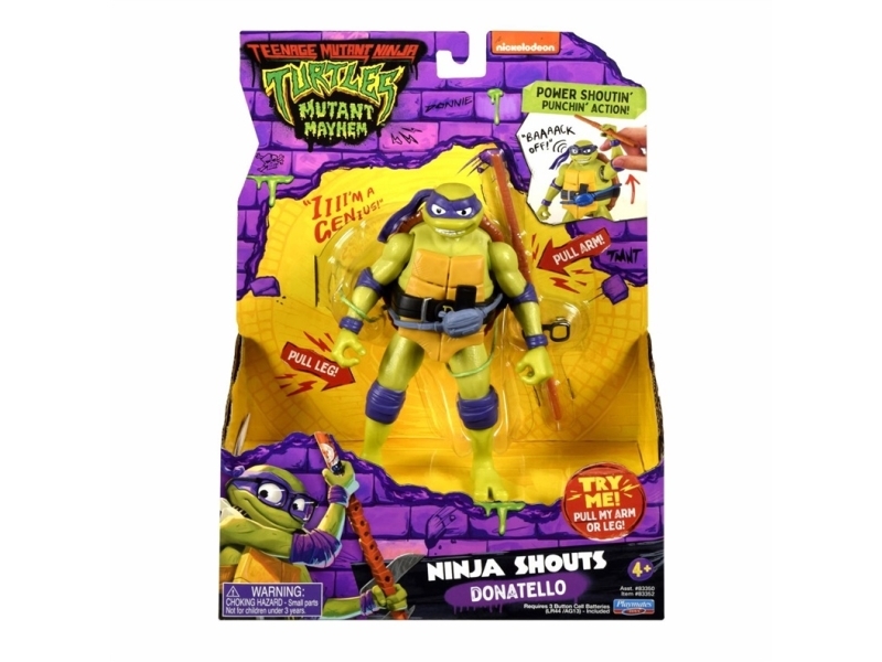 Teenage Mutant Ninja Turtles Mutant Mayhem Ninja Shouts Figure - Donatello, bild 2