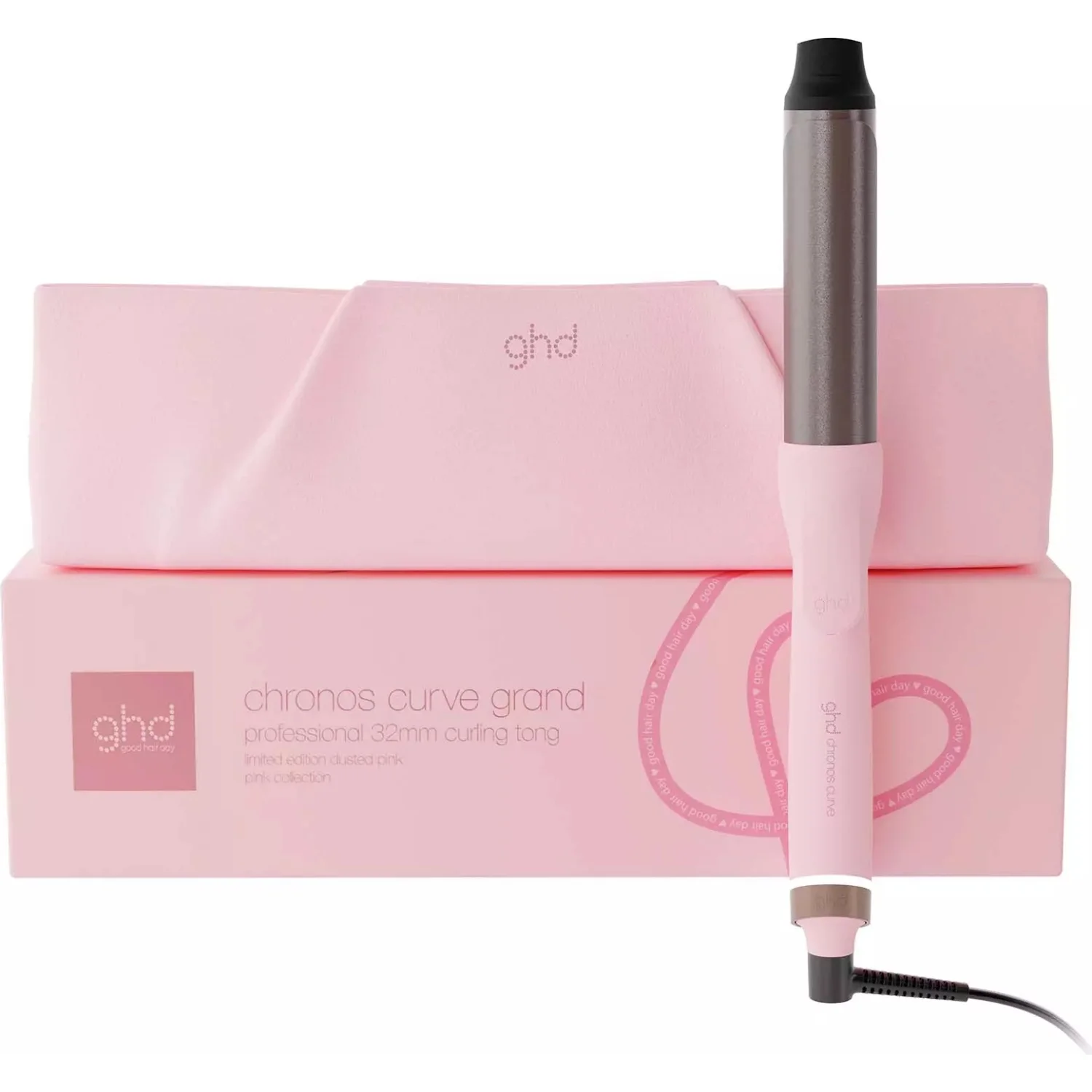 ghd Chronos Curve Limited Edition Grand Tong (32mm Barrel) in Dusted Pink 1 pce