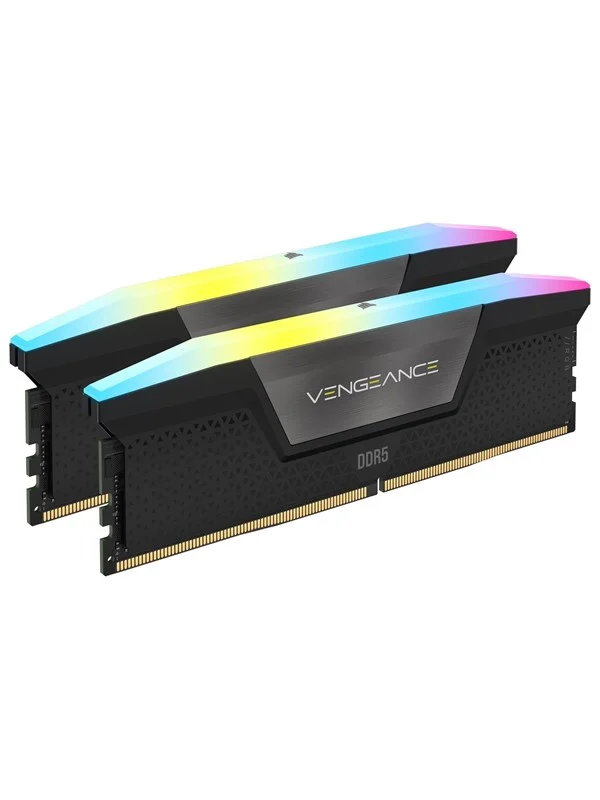 Corsair Vengeance RGB DDR5-7000 - 64GB - CL40 - Dual Channel (2 pcs) - Intel XMP - Svart med RGB