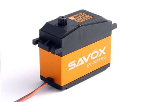 Savox SV-0236MG, Servo, Metall, Svart, Orange