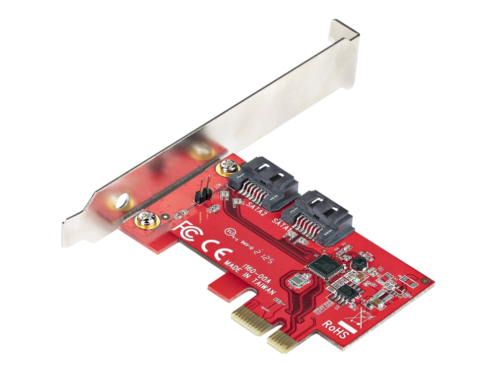StarTech.com kontrollerkort 2xSATA3, PCI-E 2.0 x1, Low Profile