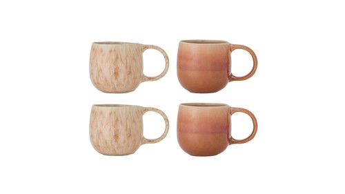 Bloomingville – Roselyn kopp – rosa – set om 4 – stengods, bild 3