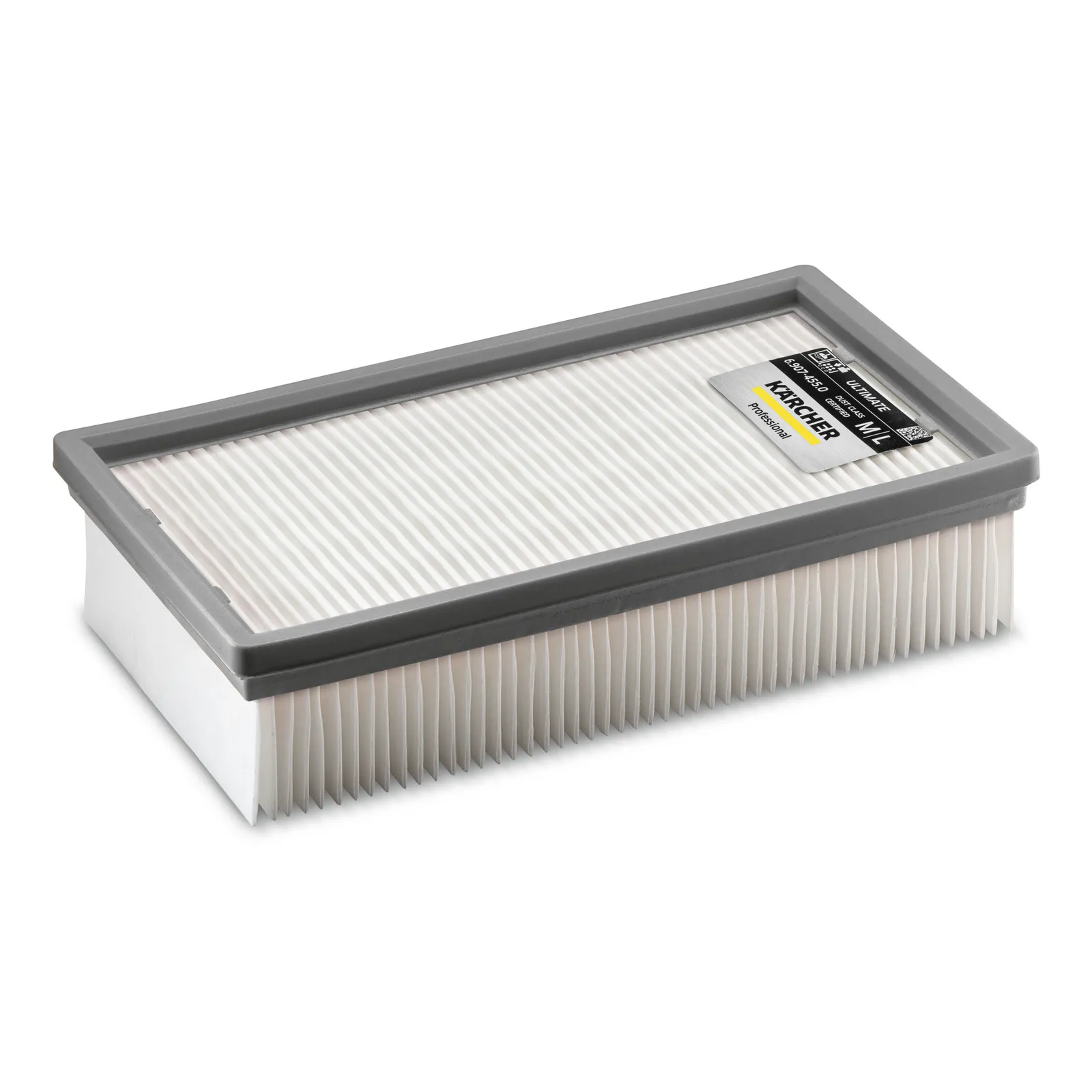Kärcher 6.907-455.0, Filter, Trummdammsugare, Svart, Vit, Kärcher, NT 30/1 Tact L NT 40/1 Ap L NT 40/1 TACT TE L NT 611 ECO K NT 35/1 Tact Bs NT 35/1 Tact Te M NT..., 150 mm