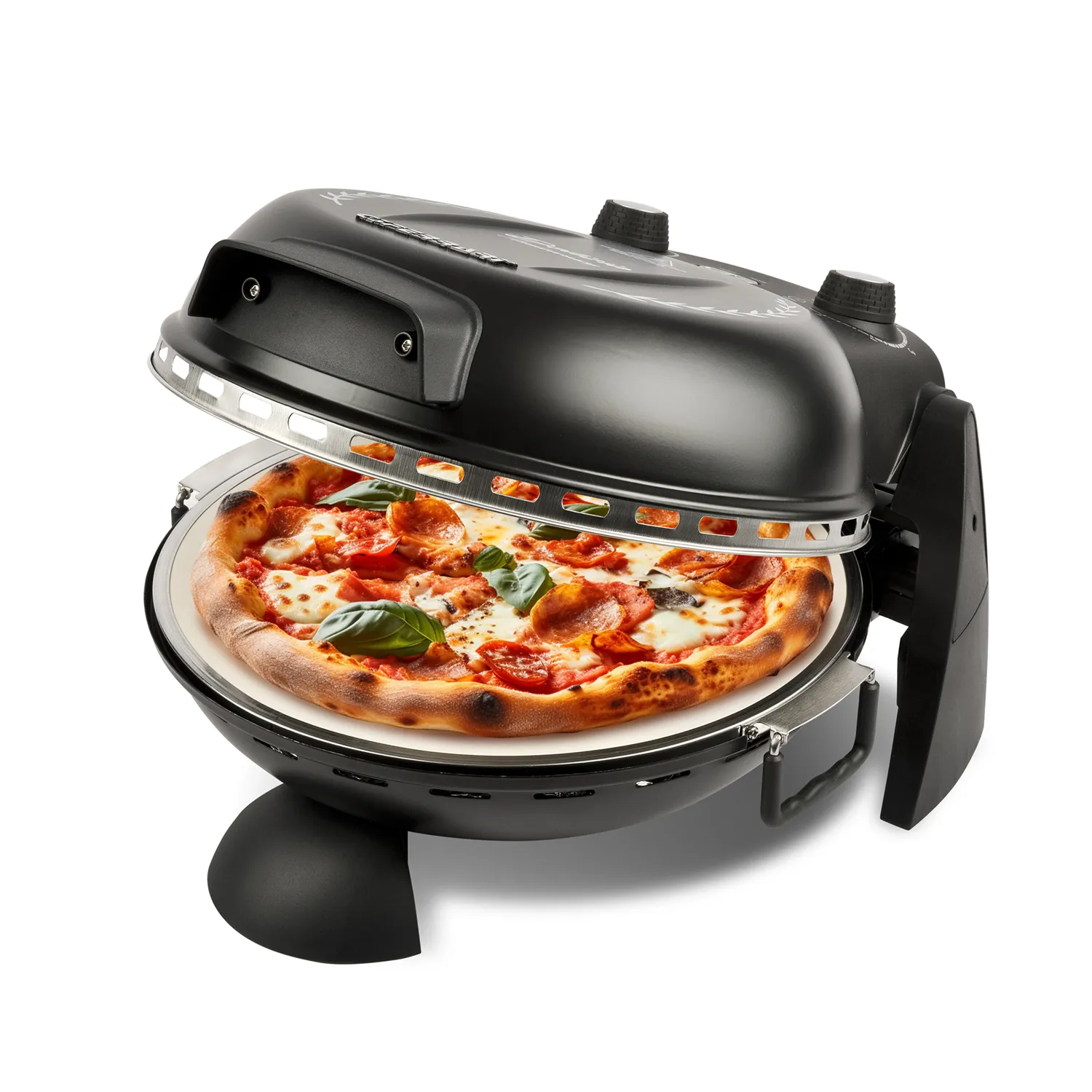 G3 Ferrari Delizia, 1 pizza/pizzor, Svart, 310 cm, Digital, 400 ° C, Sten
