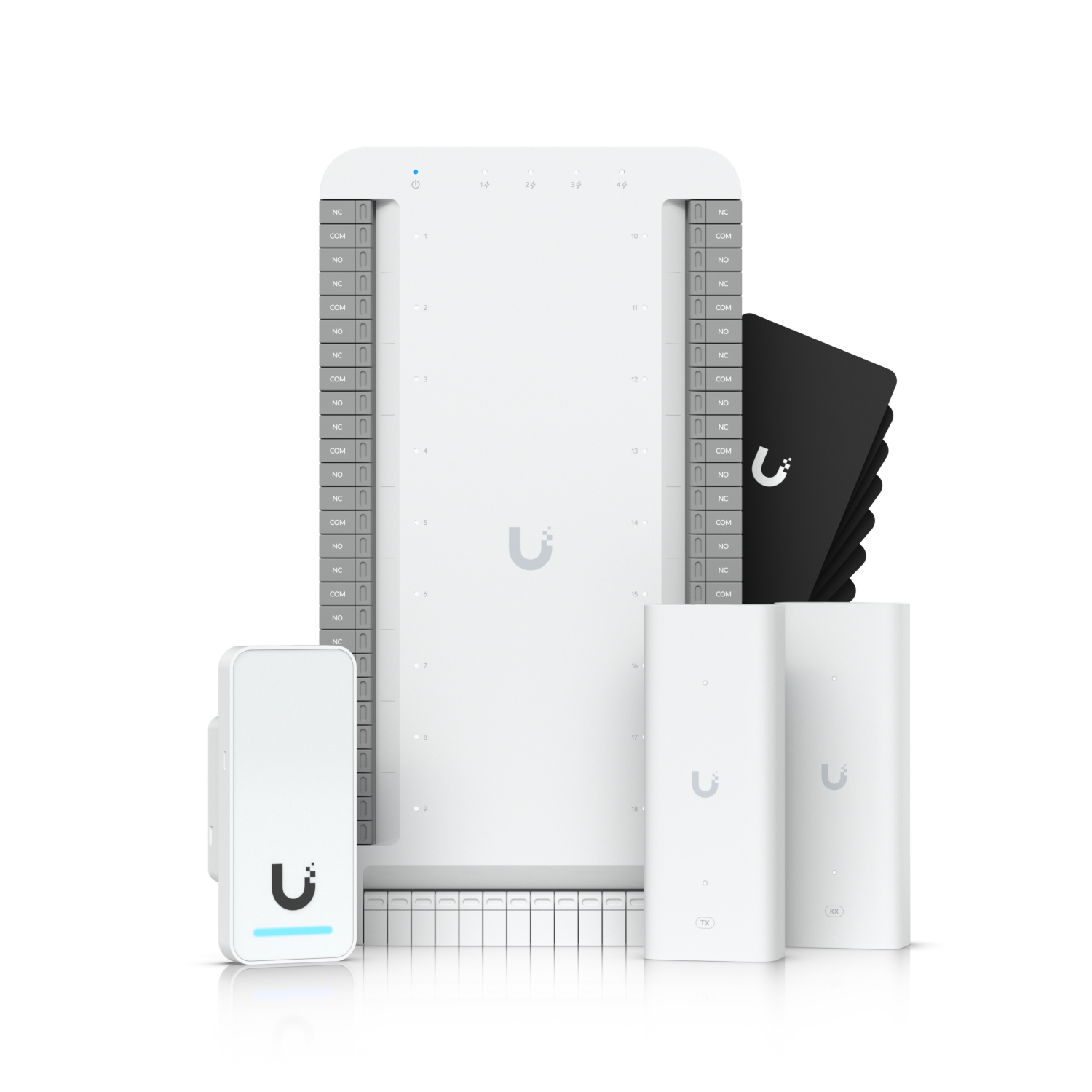 Ubiquiti Networks UniFi Access Elevator Starter Kit, hisstyrning upp till 18 våningar, PoE++, inkl. UA-G2-läsare, 2x PoE-extender, 10 passerkort, bild 3
