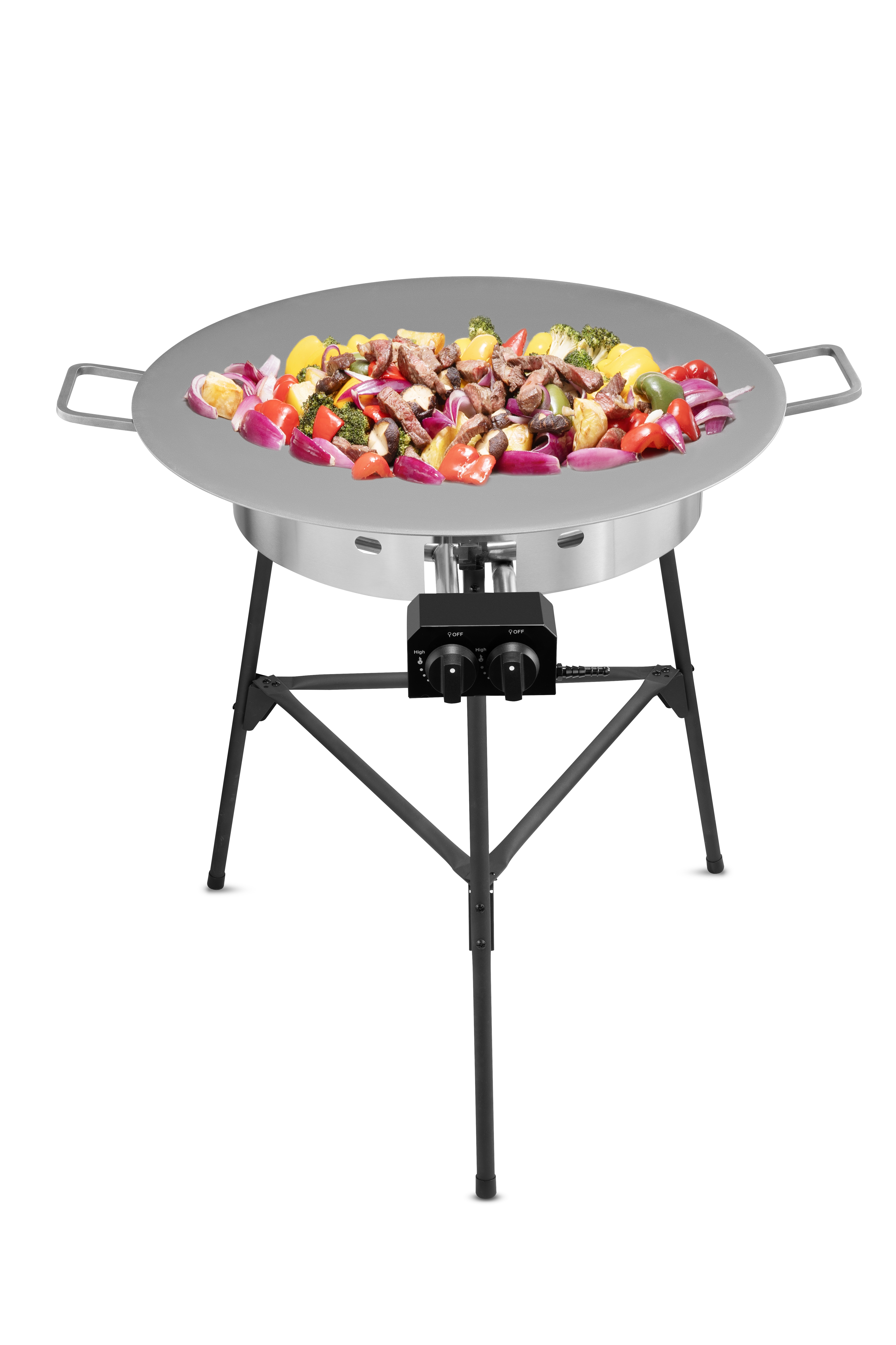 Austin and Barbeque AABQ - Gas Griddle Set Stainless Handle - 78 cm
