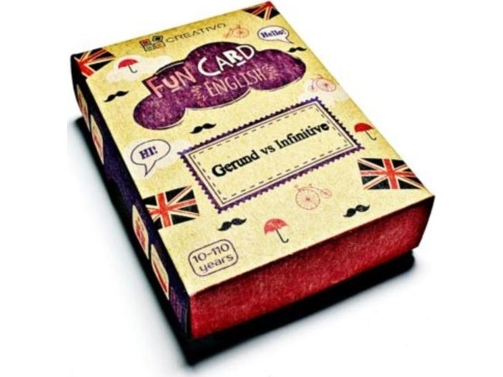 Creativo Fun Card engelska: Gerund vs Infinitive CREATIVO