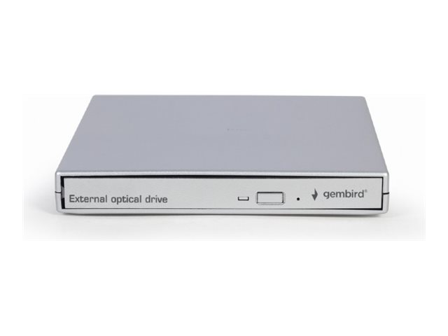Gembird DVD-USB-021-SV - Diskenhet - DVD±RW (±R DL) / DVD-RAM - 8x/8x/5x - USB 2.0 - extern