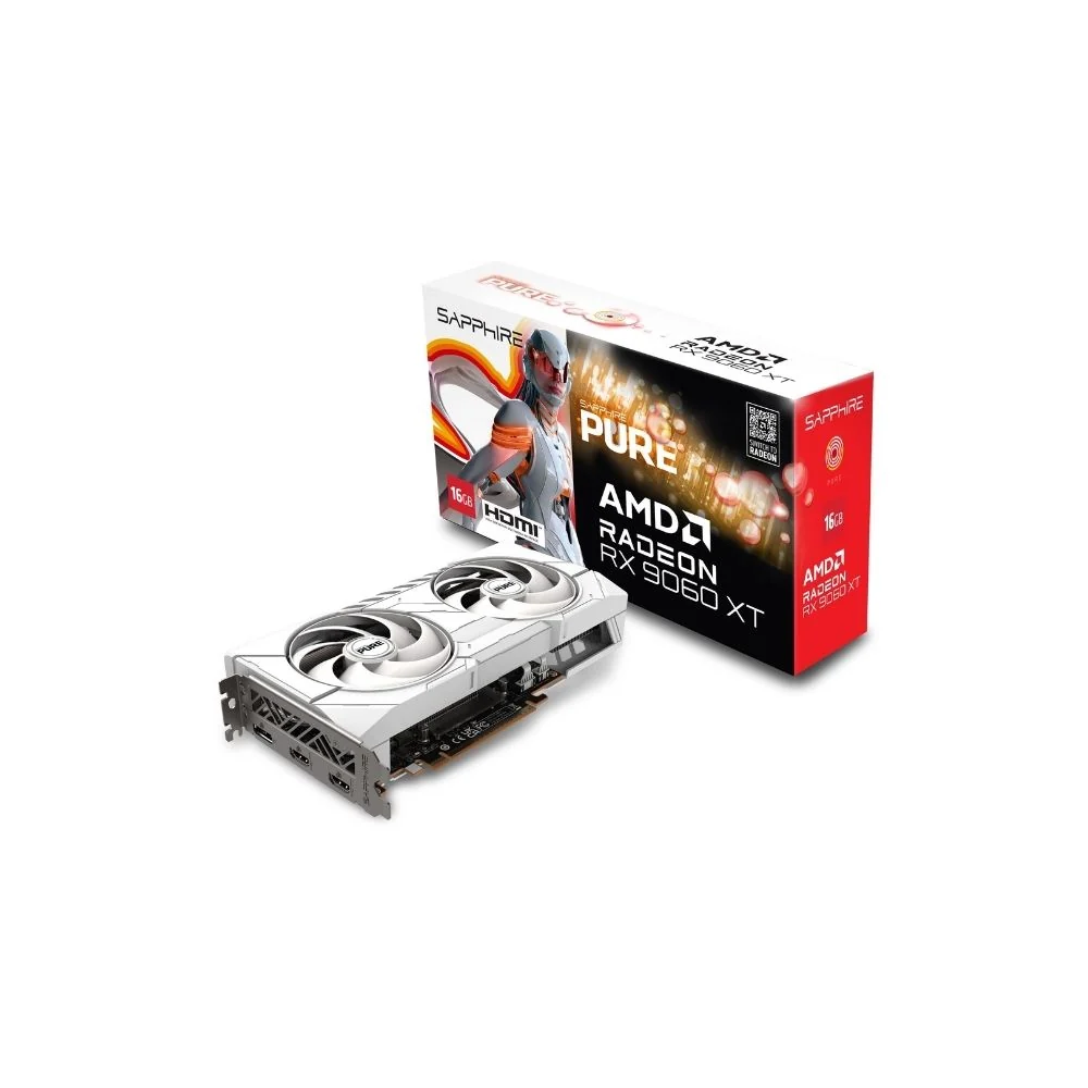 SAPPHIRE PURE AMD Radeon RX 9060 XT GAMING 16GB grafikkort