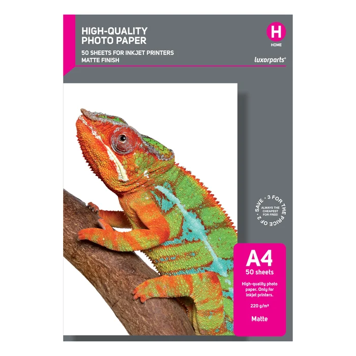 Luxorparts Matte Fotopapper A4 50-pack