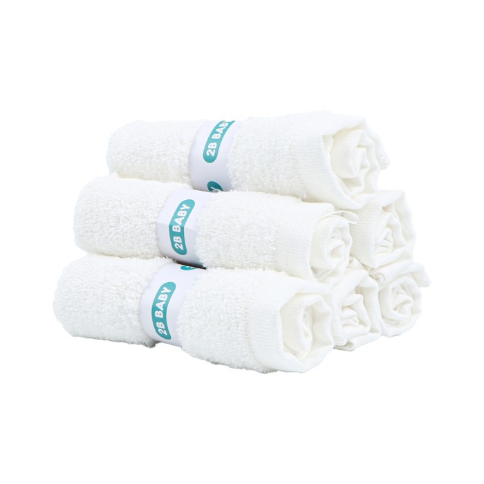 2B Baby Tvättlappar Bambu 6-pack Vit, bild 2