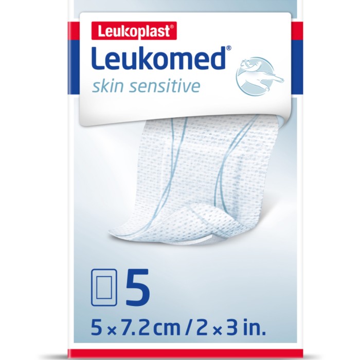 Leukoplast Leukomed Skin Sensitive 5 x 7,2 cm, 5 st