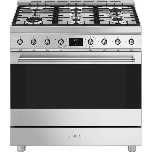 Spis 90 cm C9GMX2 Smeg Rostfritt stål