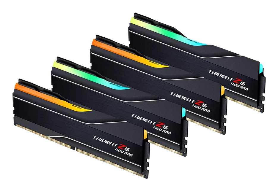 256 GB (4x64GB) DDR5-6000 G.Skill Trident Z5 Neo RGB CL32, AMD EXPO - Svart, bild 3