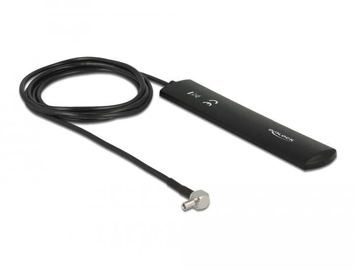 LTE-antenn DeLOCK, 3dBi, vinklad TS-9-kontakt, 1 meter kabel, bild 3