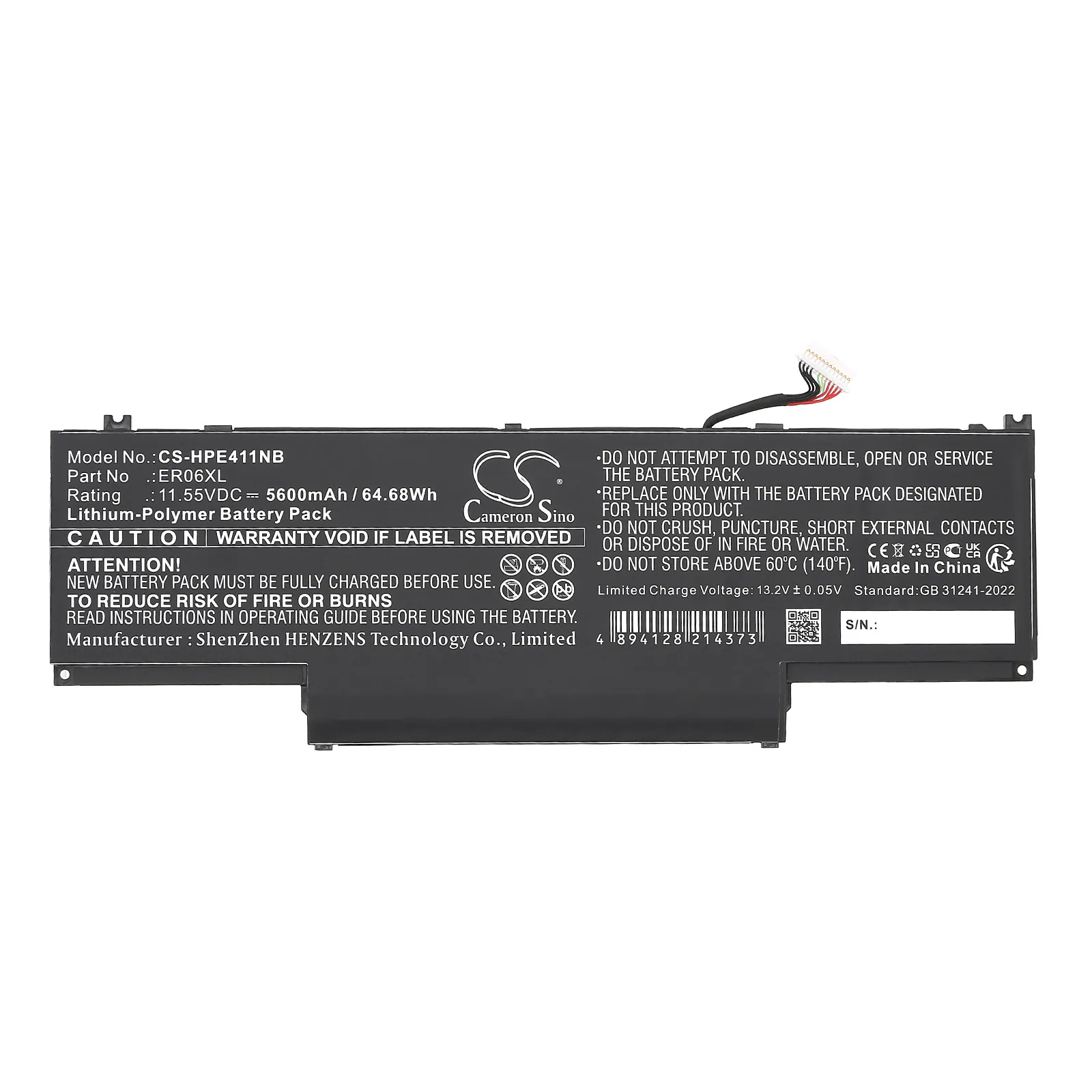 Batteri till Notebook, Bärbar dator för HP Elite x360 1040 G11, EliteBook 1040 G11, bild 3
