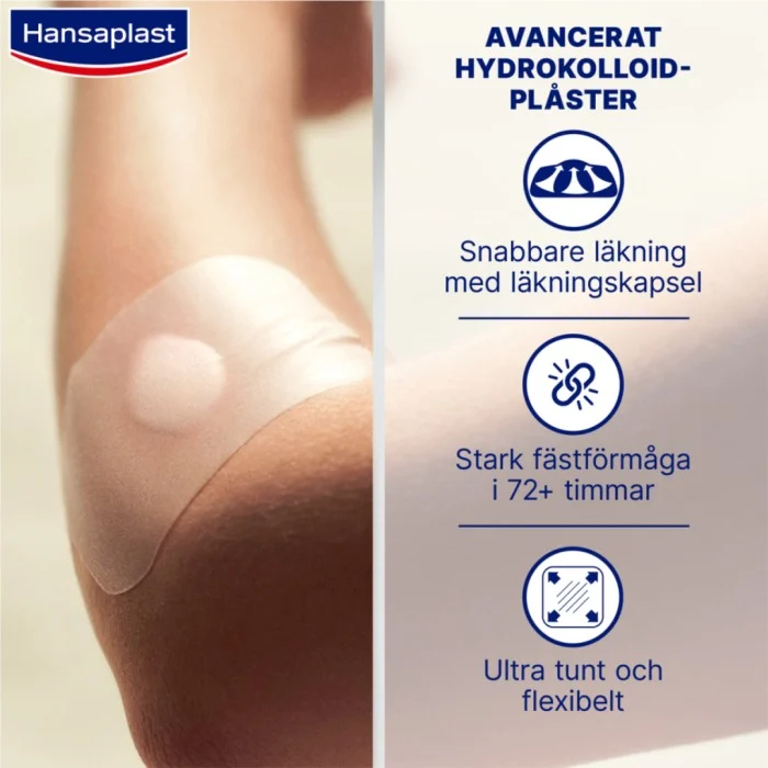 Hansaplast Second Skin plåster XL 6 x 7 cm, 3 st, bild 2