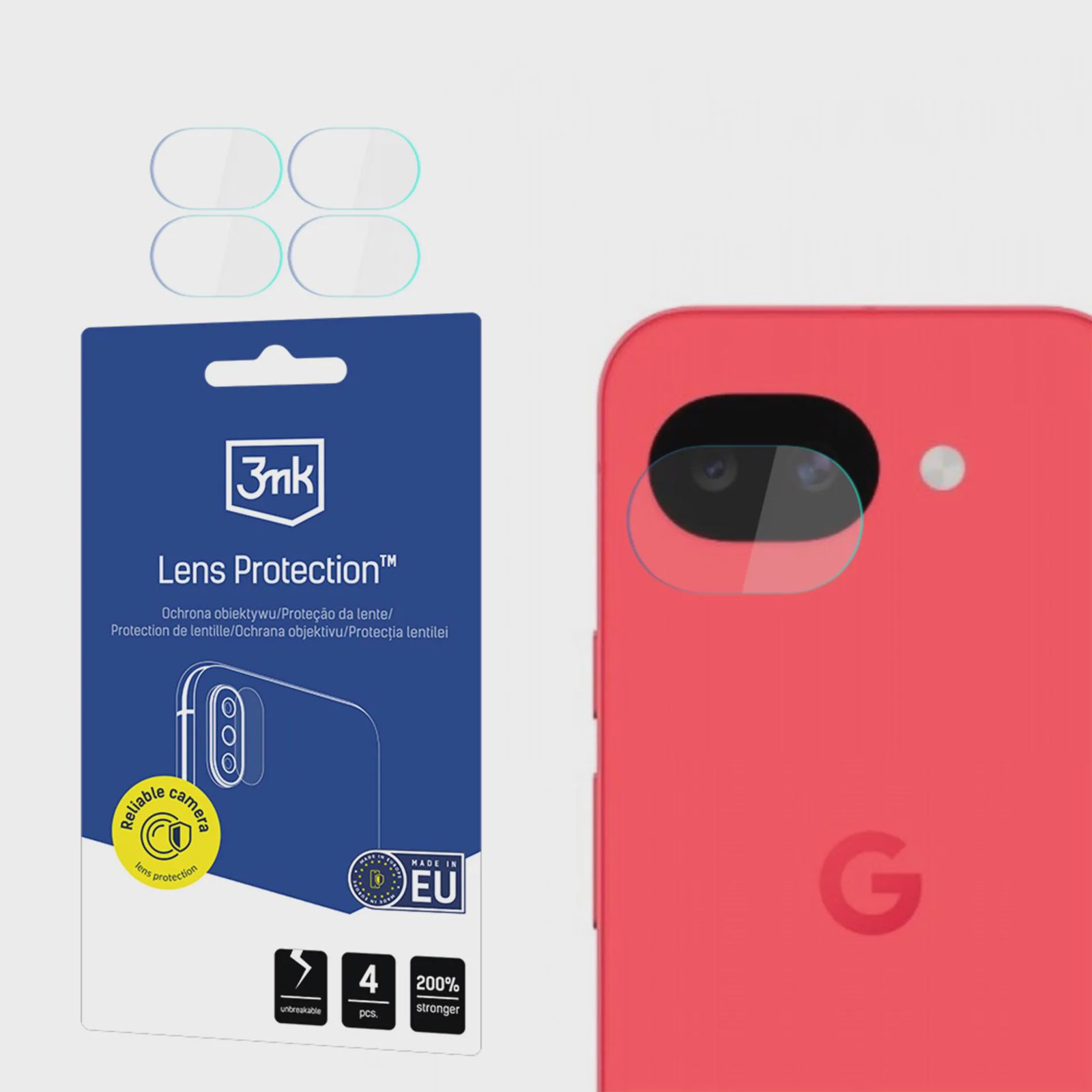 3mk Lens Protection™ Hybrid kameralinsglas för Google Pixel 10A