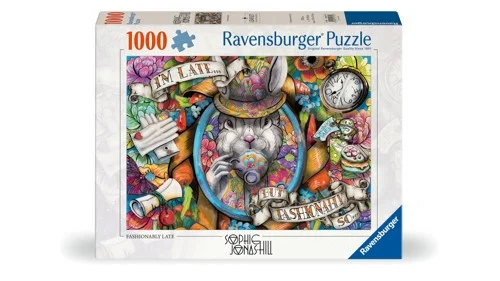 Ravensburger Pussel: Fashionably Late 1000 Bitar, bild 3