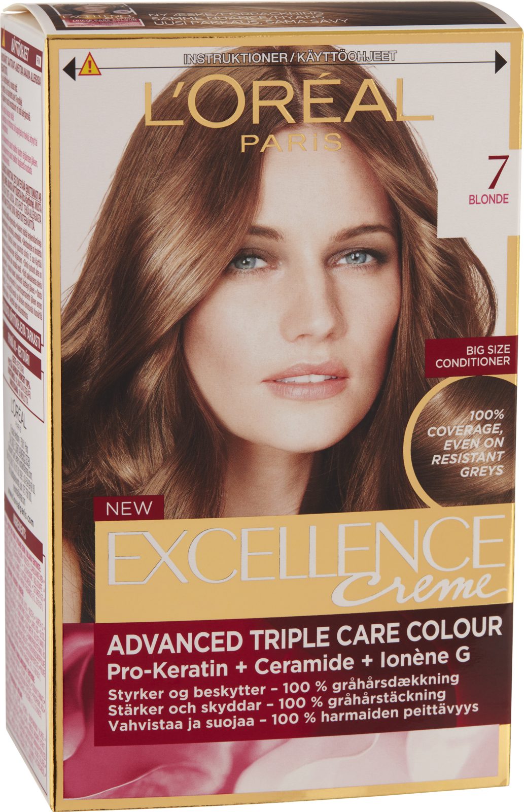 L'Oréal Paris Excellence Crème 7 Blond 1 pcs