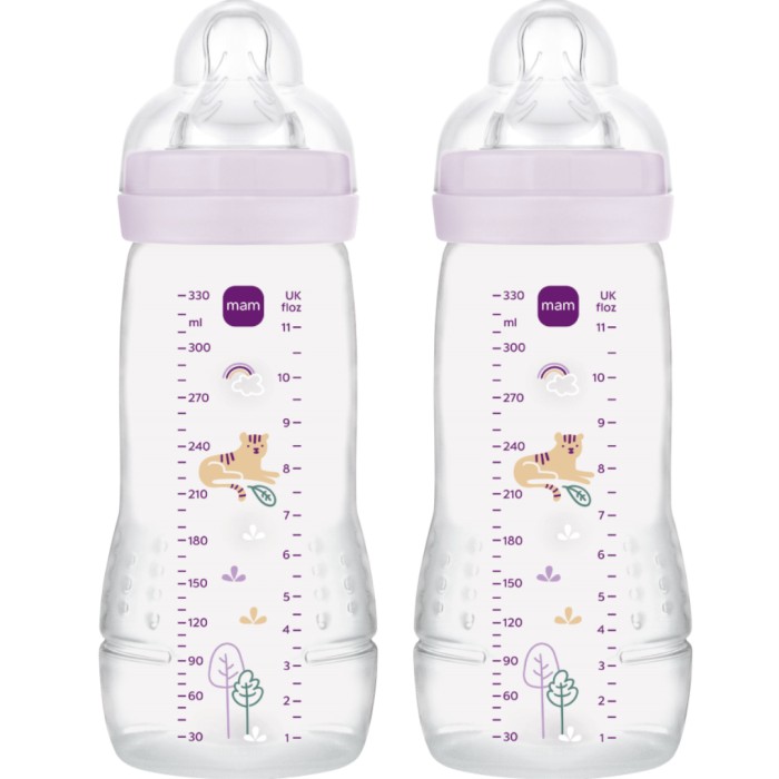 MAM Easy Active 330ml Pink, 2 st