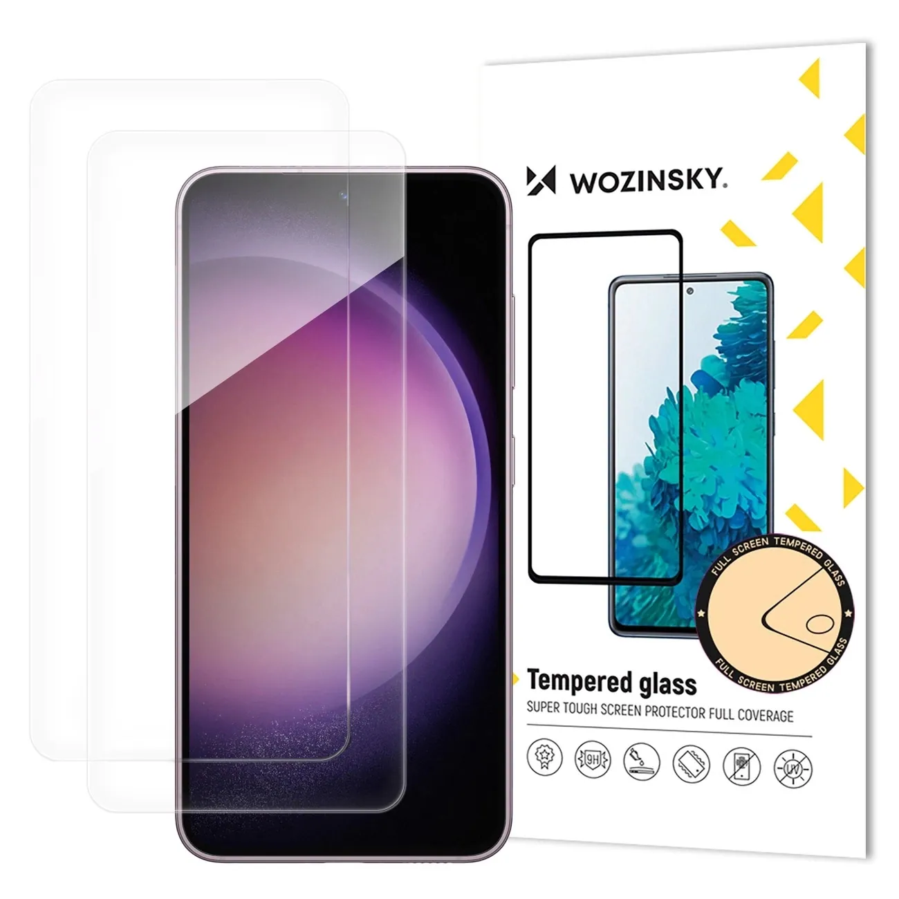 Uppsättning av 2 Wozinsky härdat glas för Samsung Galaxy M56