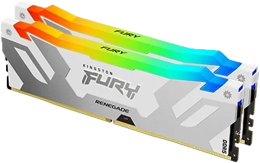 Kingston FURY Renegade RGB DDR5-8000 - 48GB - CL38 - Dual Channel (2 pcs) - Intel XMP - Silver med RGB