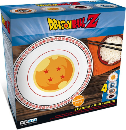 Dragon Ball Z Set of 4 Plates
