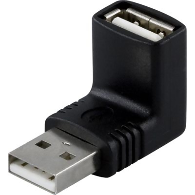 USB-adapter vinkel USB-A hane till USB-A hona