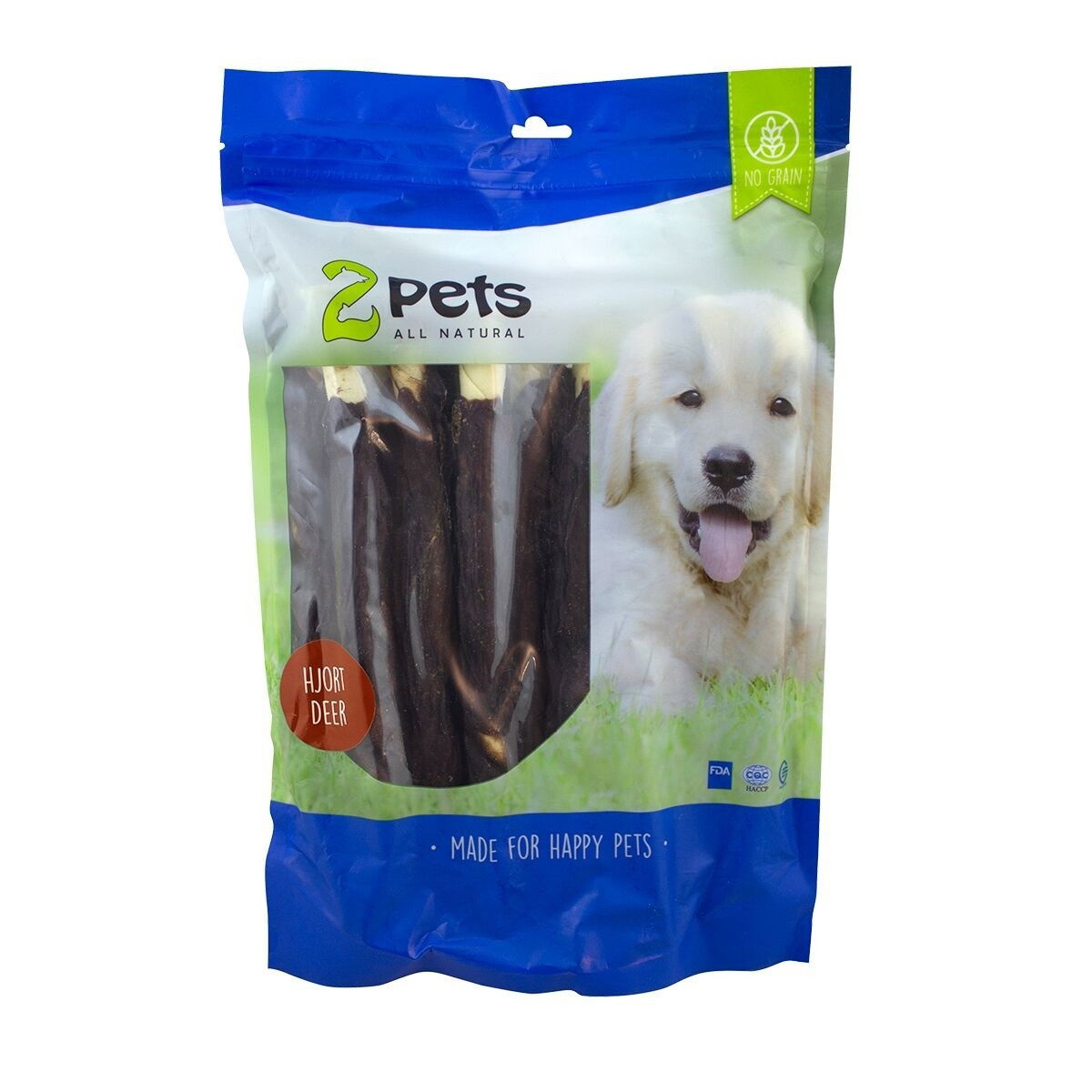 2Pets Tuggpinne med Hjort 17 cm 12-pack