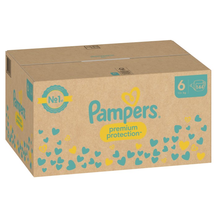 Pampers Premium Protection blöja Storlek 6 (13+ kg) 144 st