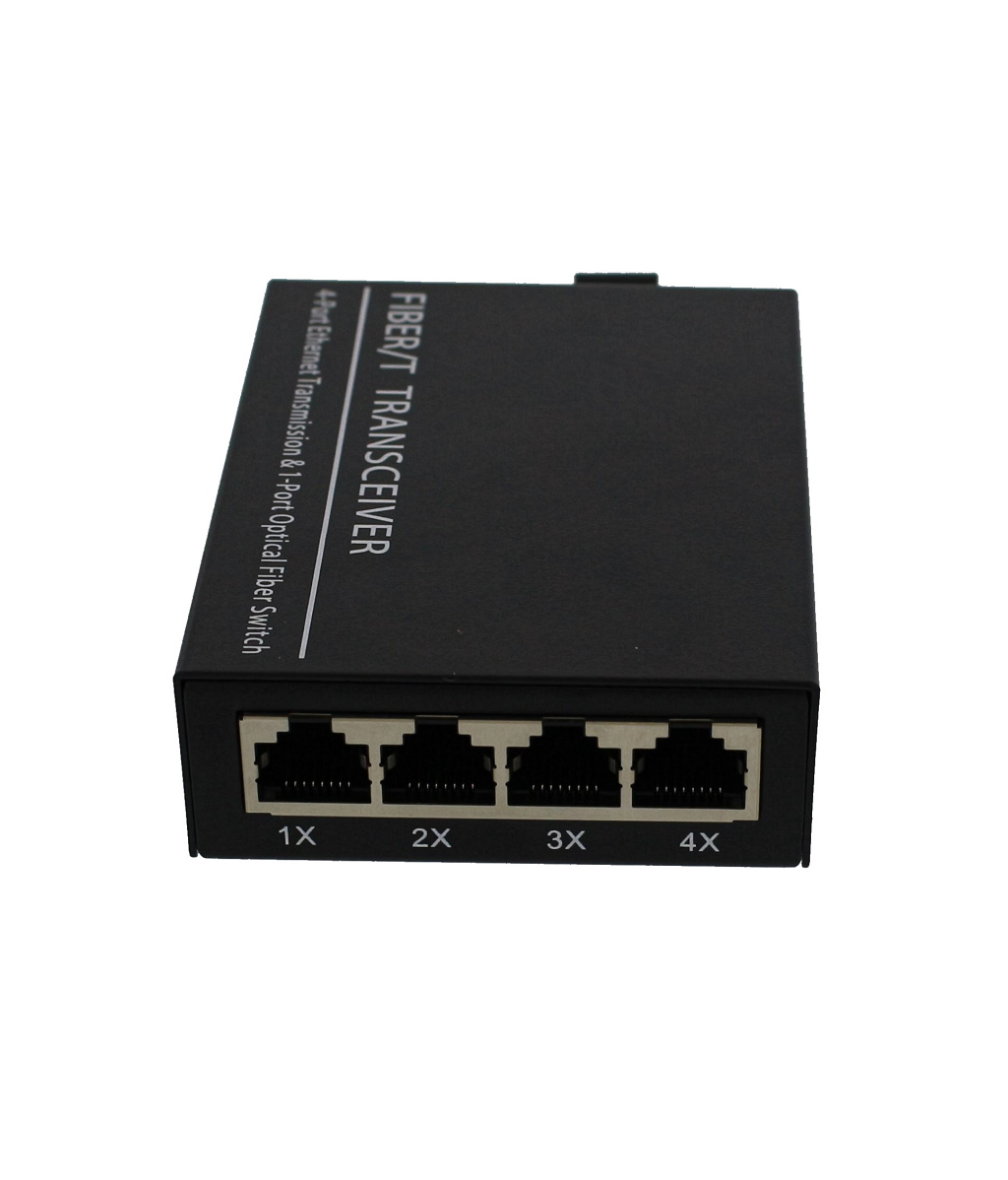 Fiberomvandlare Gigabit, 1000FX SC SM - 4xRJ45, bild 3