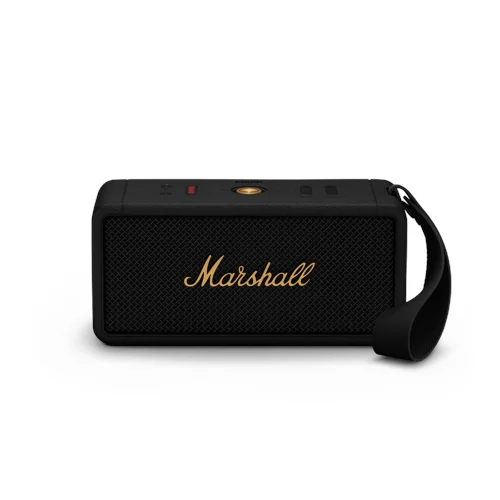 Marshall Middleton bärbar bluetooth-högtalare (svart/mässing)