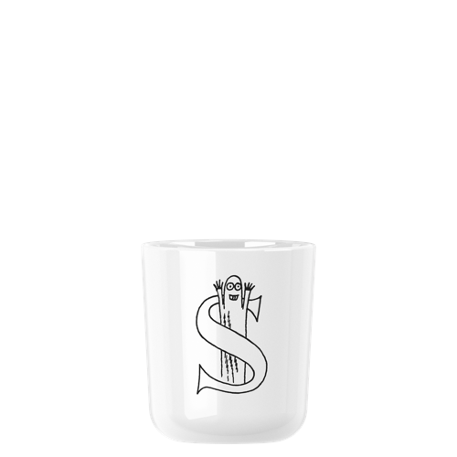 RIG-TIG - Moomin ABC mugg - Moomin white - 0.2 l