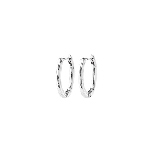 PILGRIM - NOW Hoop Earrings - Silver-Plated - 20 mm