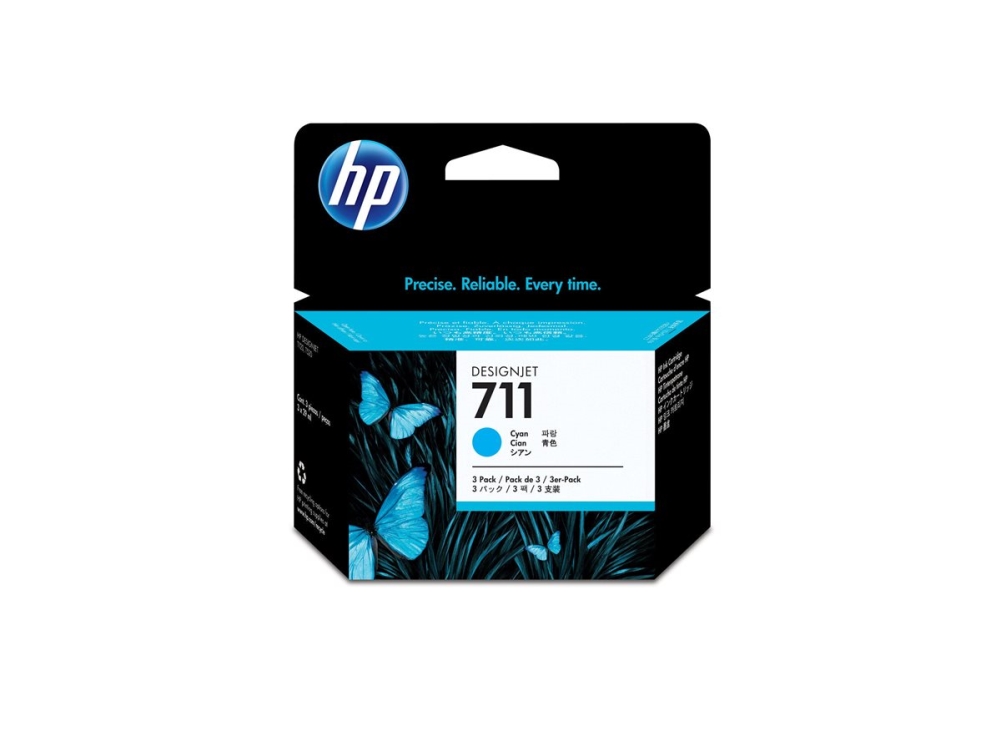 HP 711 - 3-pack - cyan, bild 2