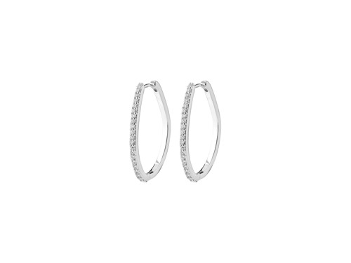 PILGRIM - ROOT Hoop Earrings - Silver-Plated - 31 mm, bild 2
