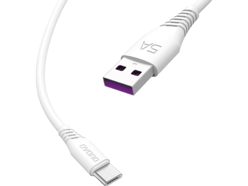 Dudao L2T USB-A till USB-C-kabel 2 m vit