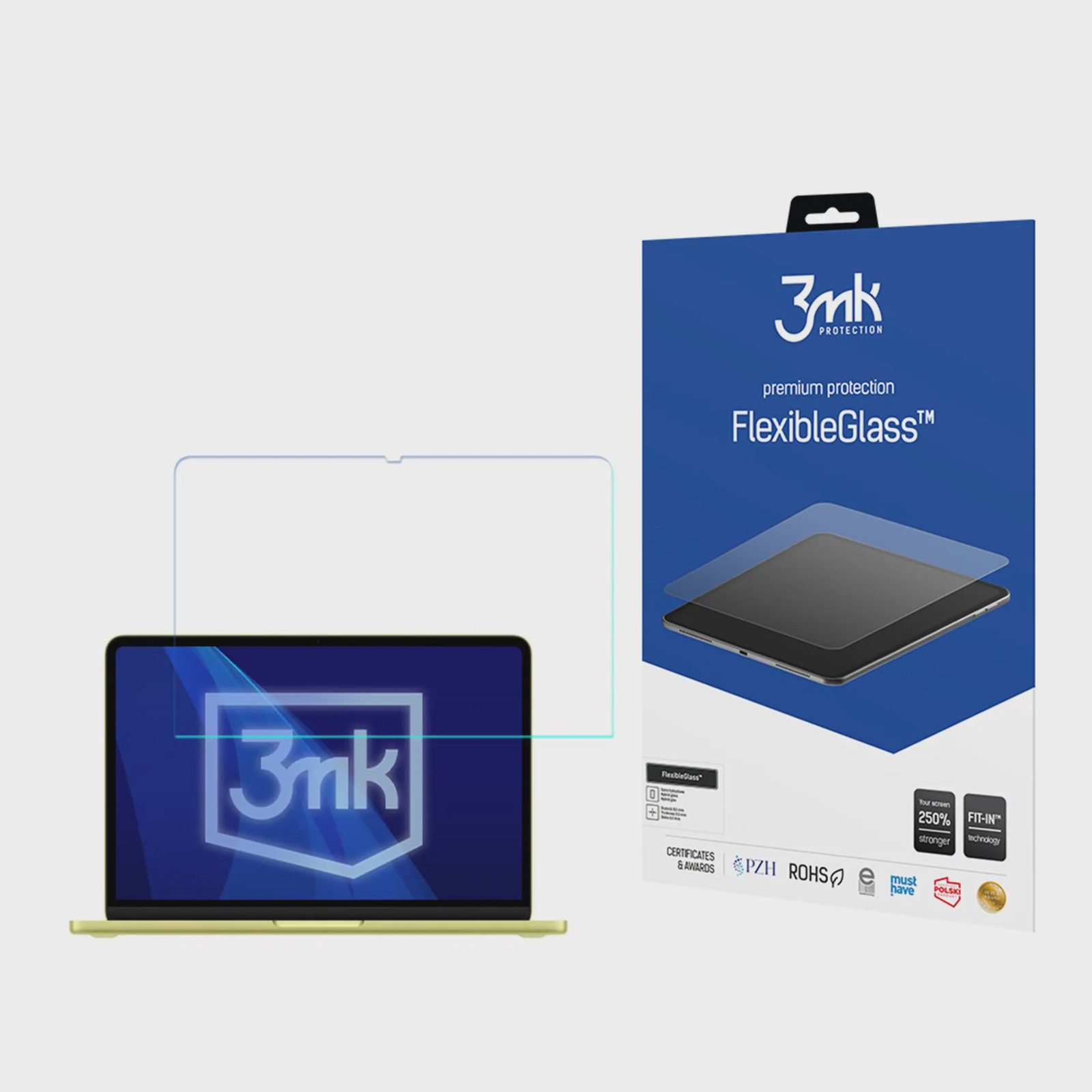 3mk FlexibleGlass™ hybridglas för Apple MacBook Neo (A18 Pro)