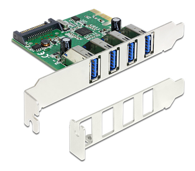 DeLOCK PCI Express x1 Card > 4 x external USB 3.0, bild 3