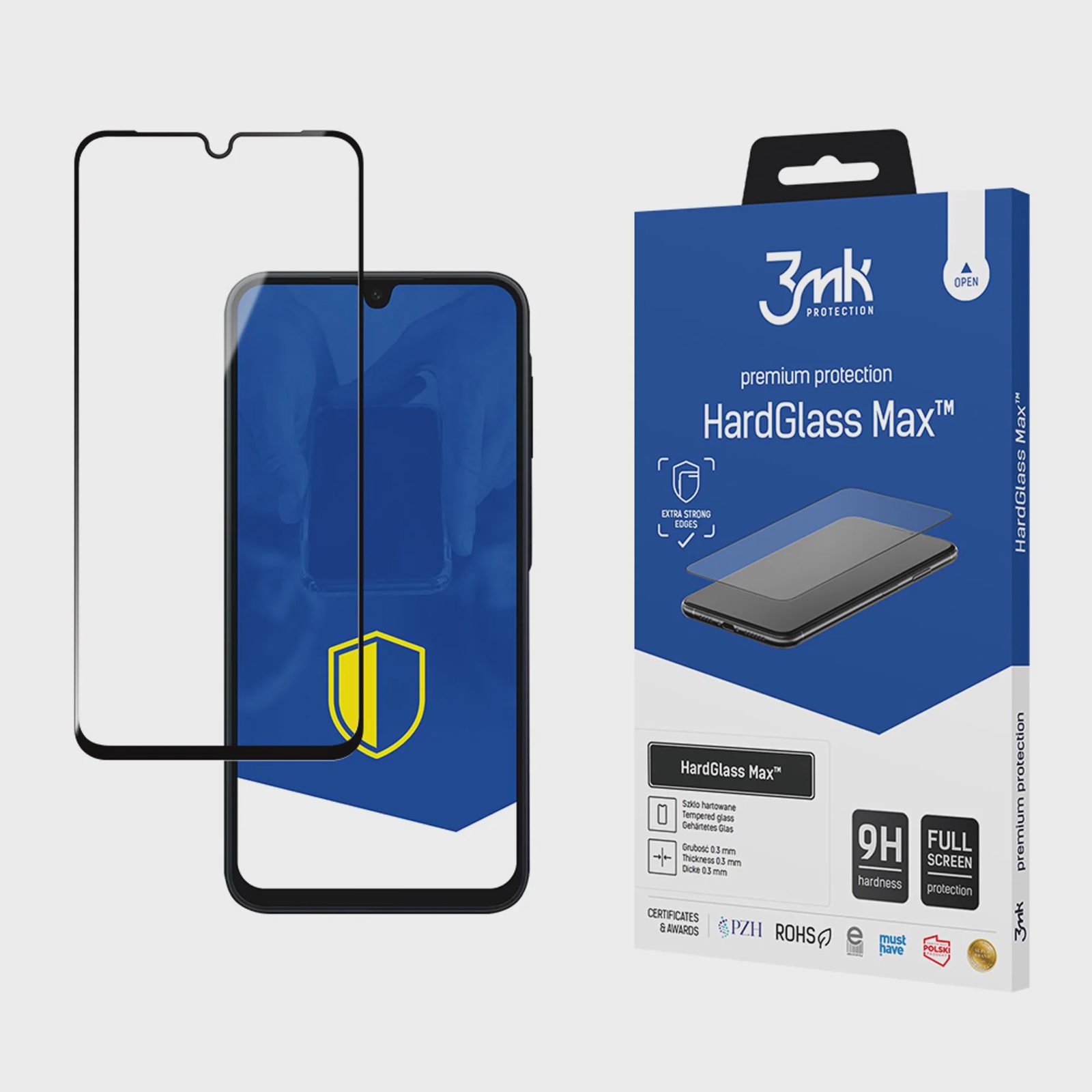 3mk Hardglass Max härdat glas till Samsung Galaxy A16 4G / 5G / A17 4G / 5G