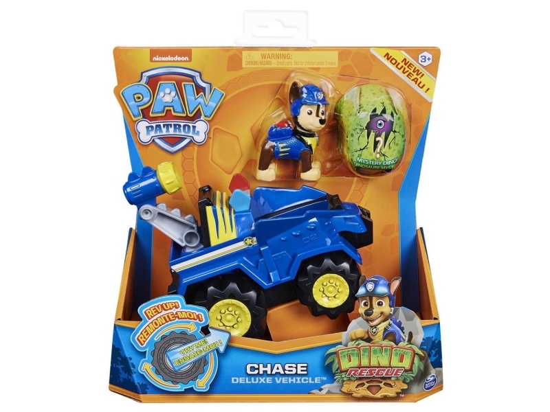 Paw Patrol Dino Deluxe Chase-fordonsset + 1 figur